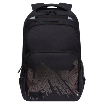 Рюкзак спинка эргономичная, 44*30*18 см, 2 отделения, черный Grizzly RU-430-8